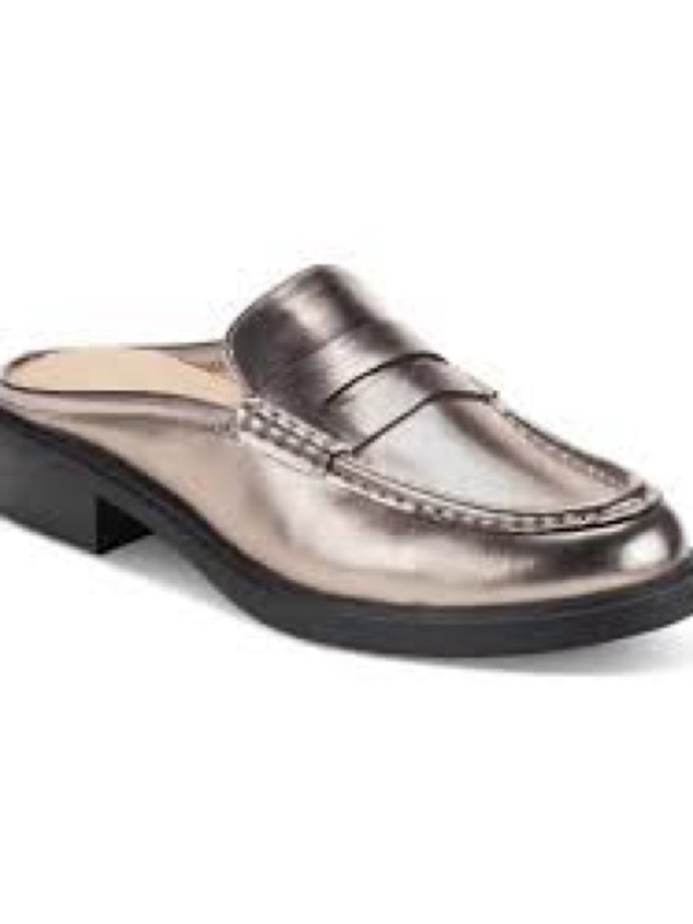 New with box! Metallic Bronze Penny Loafer Mule for Women